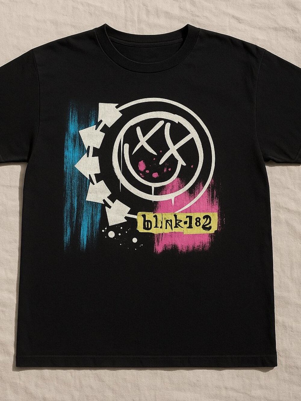 Blink-182 Graphic Tee | Punk Rock Band Inspired Black T-Shirt |